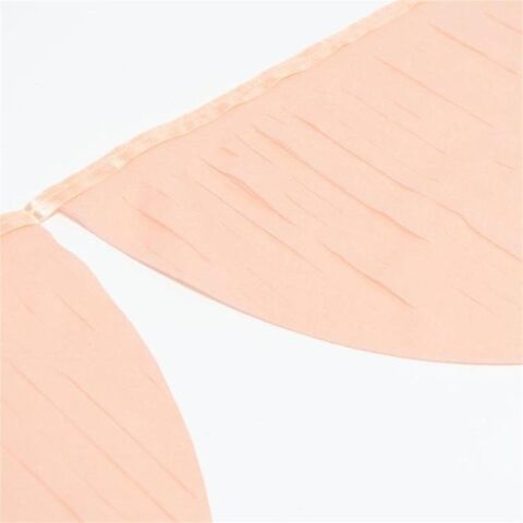 Meri Meri - Peach Tissue Paper Scallop Garlands - Şeftali Renginde Yarım Ay Kağıt Asılan Süs