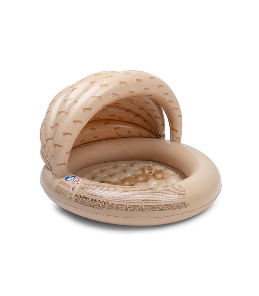 Swim Essentials Brown Leopard Çocuk Gölgelikli Şişme Oyun ve Yüzme Havuzu 100cm