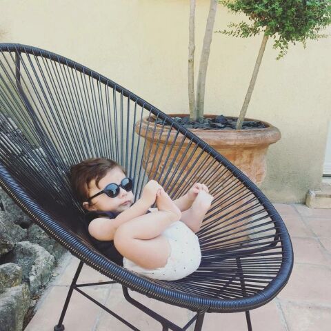 Izipizi SunBaby Bebek Güneş Gözlüğü - 0-9 Ay / Siyah