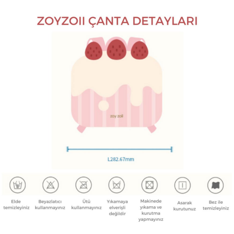 Zoyzoii Delicious Serisi Sırt Çantası - Cream Cake