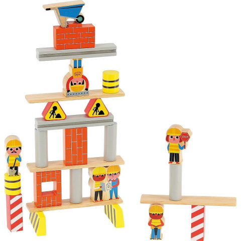 Vilac - Construction Site Equilibrist Game - İnşaat Denge Oyunu - Ingela P.Arrhenius