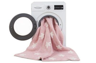 STARS Çocuk Odası Halısı Pembe/Beyaz