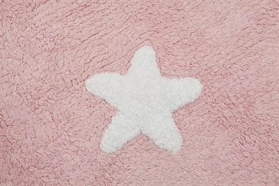 STARS Çocuk Odası Halısı Pembe/Beyaz