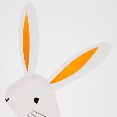 Meri Meri - Bunny In Hat Shaped Plates - Sihirbaz Şapkası Tabak