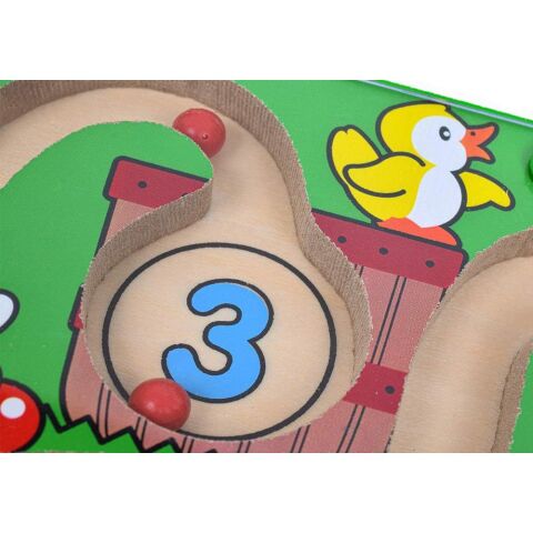 Melissa&Doug Ahşap Mıknatıslı Labirent Yapboz - Sayılar