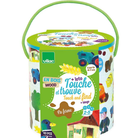 Vilac - Feel and Find Game ''Farm'' - Hisset ve Bul Çiftlik Oyunu