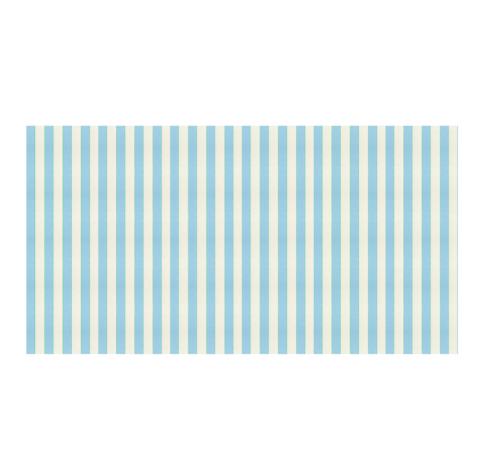 Meri Meri - Pale Blue Stripe Tablecloth - Soluk Mavi Çizgili Kağıt Masa Örtüsü