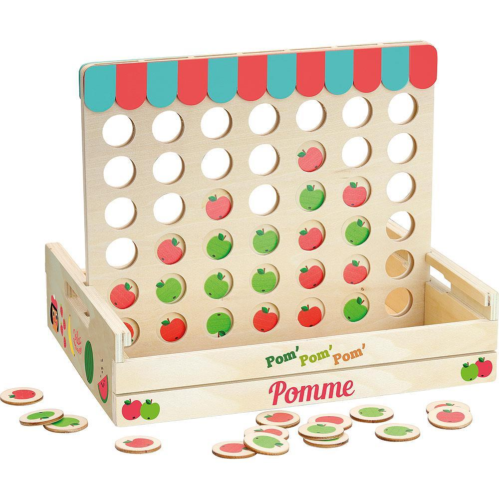 Vilac - Four Apples in a Row - Sıralı 4 Elma Oyunu