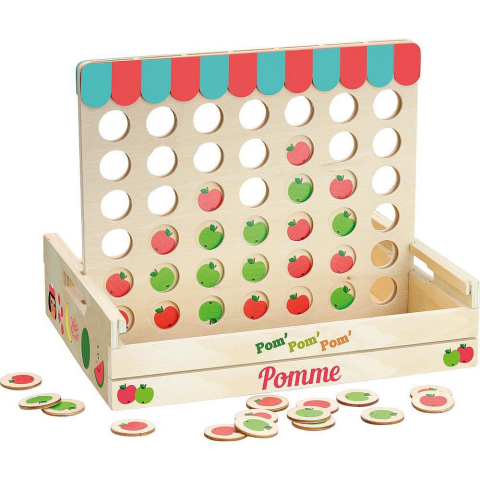 Vilac - Four Apples in a Row - Sıralı 4 Elma Oyunu