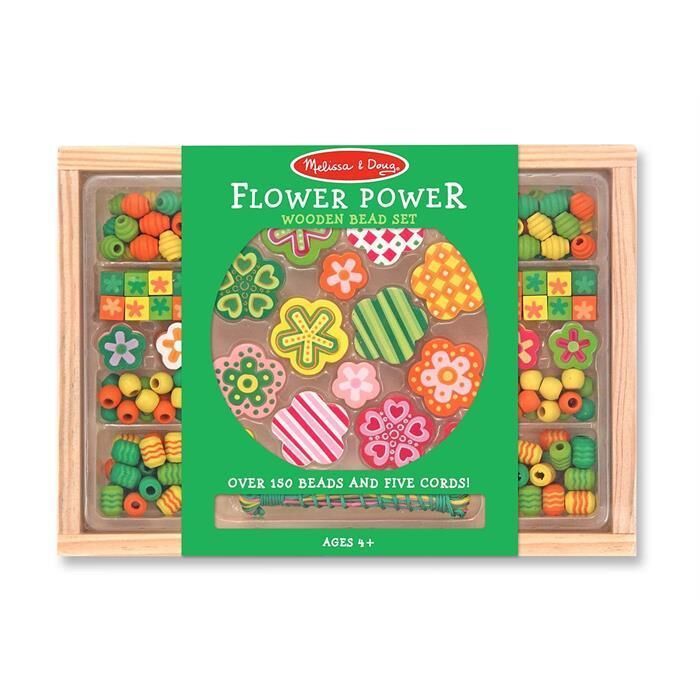 Melissa&Doug Ahşap Boncuk Dizme - Çiçeğin Gücü