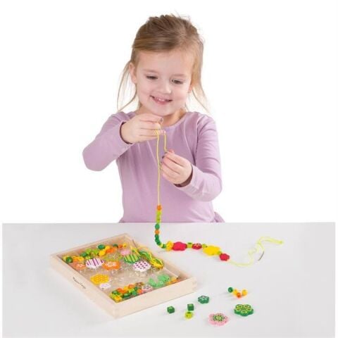 Melissa&Doug Ahşap Boncuk Dizme - Çiçeğin Gücü