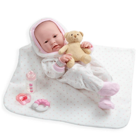 Berenguer Gerçekçi Yenidoğan Oyuncak Kız Bebek 43cm - Pembe Yıldız