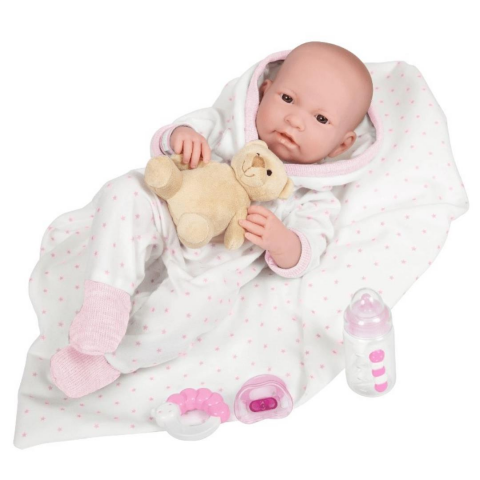 Berenguer Gerçekçi Yenidoğan Oyuncak Kız Bebek 43cm - Pembe Yıldız