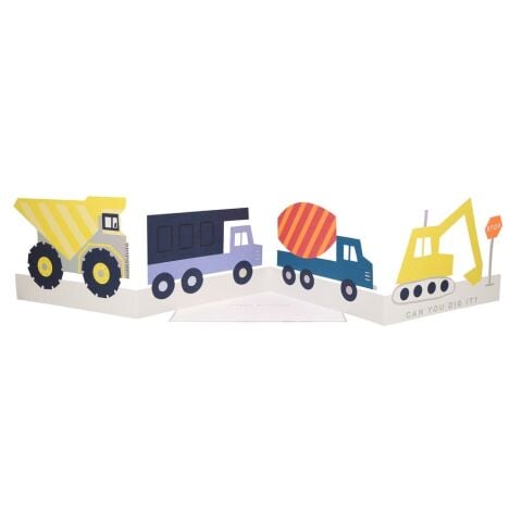 Meri Meri - Construction Card - İnşaat Tebrik Kartı