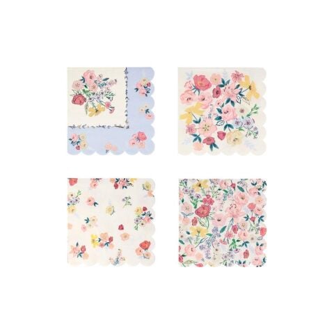 Meri Meri - English Garden Napkins - English Garden Peçete - S - 16'Lı