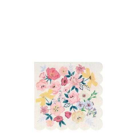 Meri Meri - English Garden Napkins - English Garden Peçete - S - 16'Lı