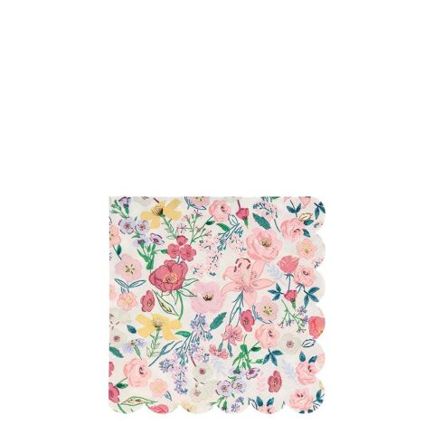 Meri Meri - English Garden Napkins - English Garden Peçete - S - 16'Lı