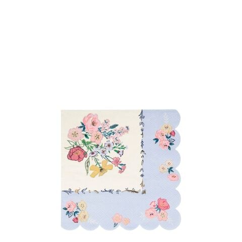 Meri Meri - English Garden Napkins - English Garden Peçete - S - 16'lı
