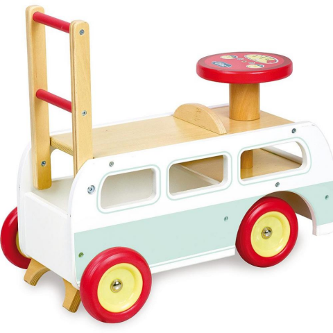 Vilac - 2 in 1 Retro Bus - Klasik Otobüs