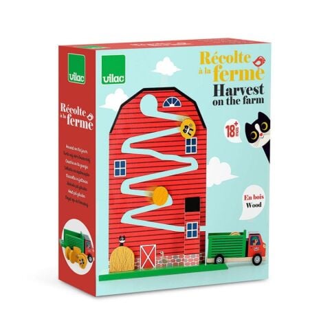 Vilac - Ahşap Aktivite Oyuncağı - Çiftlik