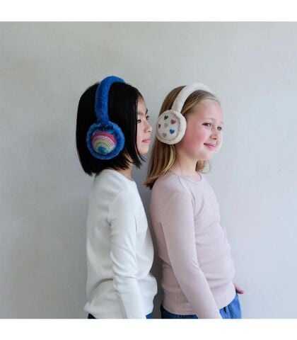 Mimi & Lula Peluş Kulaklık - Rainbow