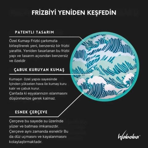 Waboba Flobo Suda Batmayan Frizbi Dalga