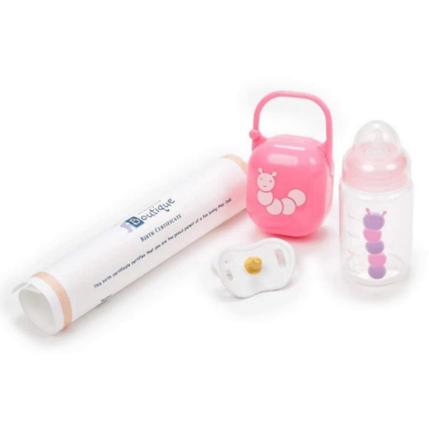 Berenguer Gerçekçi Yenidoğan Oyuncak Bebek 39 cm ve Pembe Kundak Seti