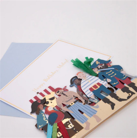 Meri Meri - Pirate Card - Korsan Tebrik Kartı