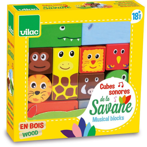 Vilac - Savanna Musical Blocks - Hayvanlar Müzikli Bloklar