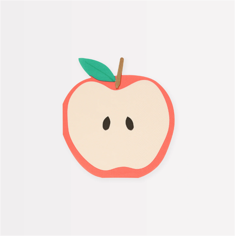 Meri Meri - Apple Napkins - Elma Peçeteler (X16)
