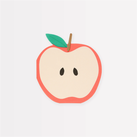 Meri Meri - Apple Napkins - Elma Peçeteler (X16)