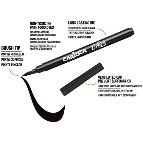 Carioca Super Brush Keçeli Boya Kalemi 10'lu