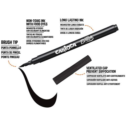 Carioca Super Brush Keçeli Boya Kalemi 10'lu