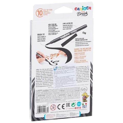 Carioca Super Brush Keçeli Boya Kalemi 10'lu