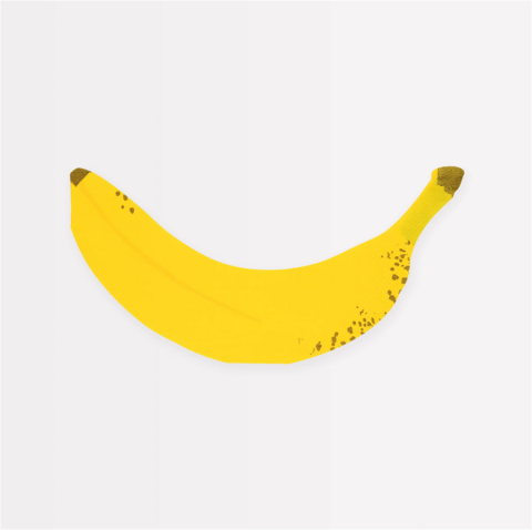 Meri Meri - Banana Napkins - Muz Peçeteler (X16)