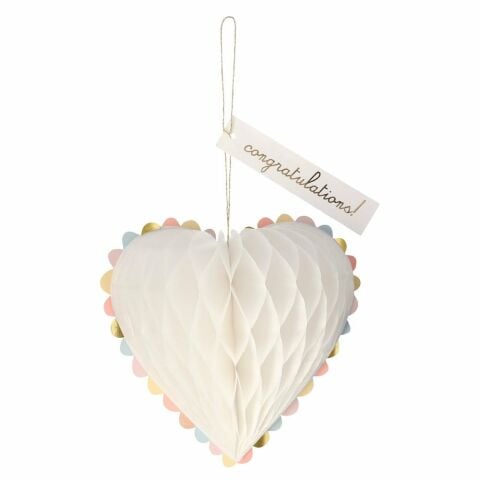 Meri Meri - Heart Wedding Card - Kalpli Evlilik Tebrik Kartı