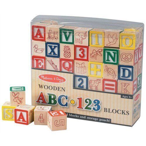 Melissa & Doug Ahşap Bloklar - ABC/123