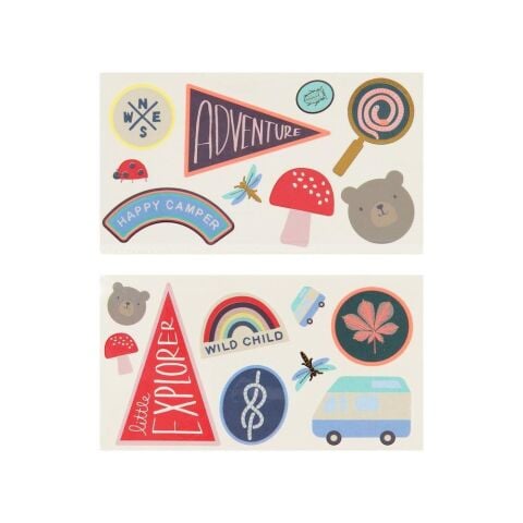 Meri Meri - Kamp Geçici Dövmeler - 18 Adet