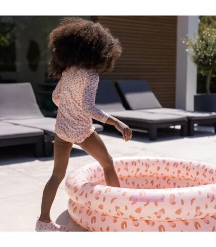Swim Essentials Old Pink Leopard Çocuk Şişme Oyun ve Yüzme Havuzu 100cm