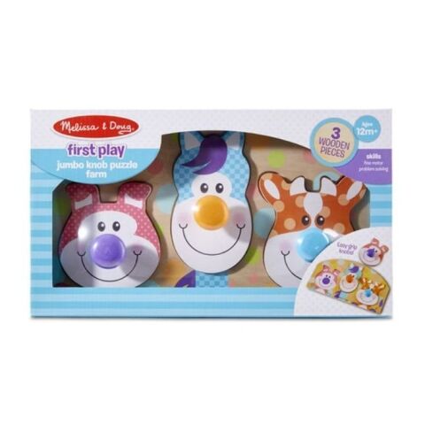 Melissa&Doug Ahşap Tutmalı Puzzle - Çiftlik