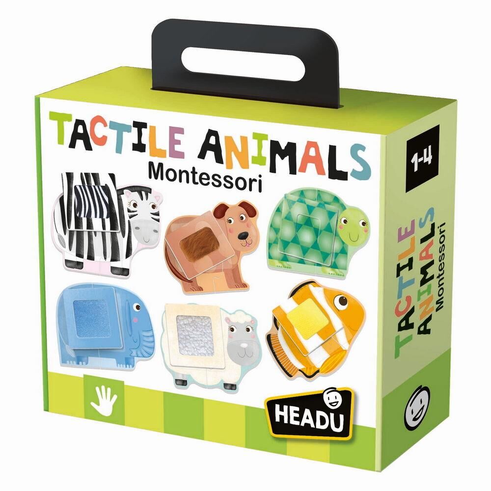 Headu Tactile Puzzle Montessori Hayvan Dokuları Yapbozu