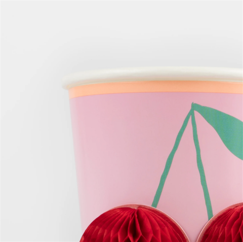 Meri Meri - Happy Icons Cups - Mutlu Yüzler Bardaklar (X8)