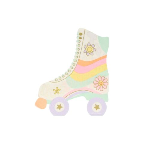 Meri Meri - Roller Skate Napkins - Paten Peçete - 16'lı