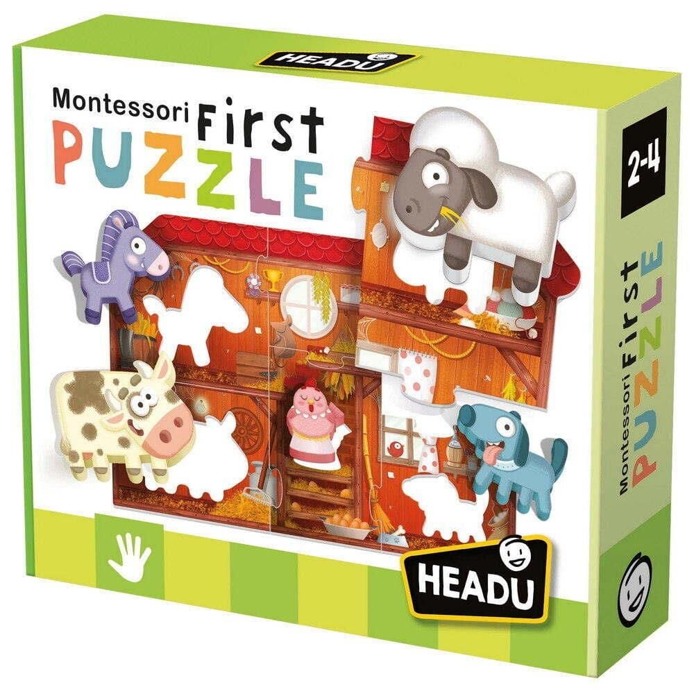 Headu Montessori First Puzzle The Farm (İlk Yapbozum-Çiftlik) 2-4 Yaş