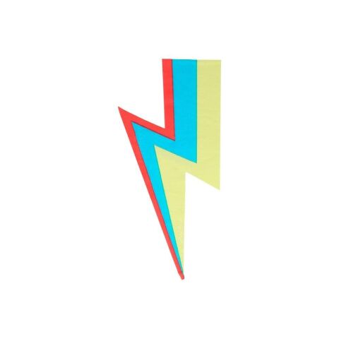 Meri Meri - Lightning Bolt Napkin - Şimşek Peçeteler - 16'Lı