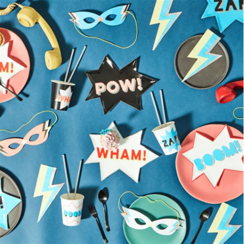 Meri Meri - Lightning Bolt Napkin - Şimşek Peçeteler - 16'Lı