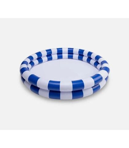 Swim Essentials Blue White Stripes Çocuk Şişme Oyun ve Yüzme Havuzu 100cm