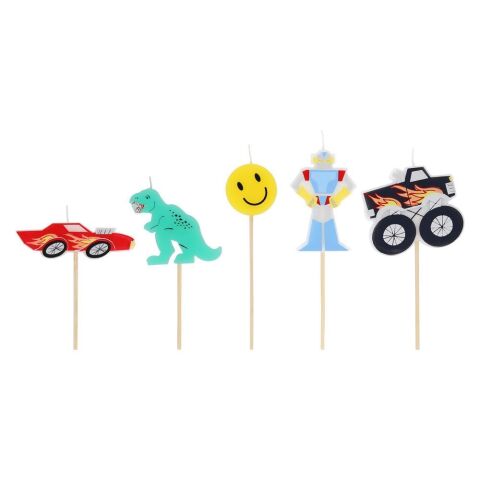 Meri Meri - Toybox Mumlar - 5 Adet