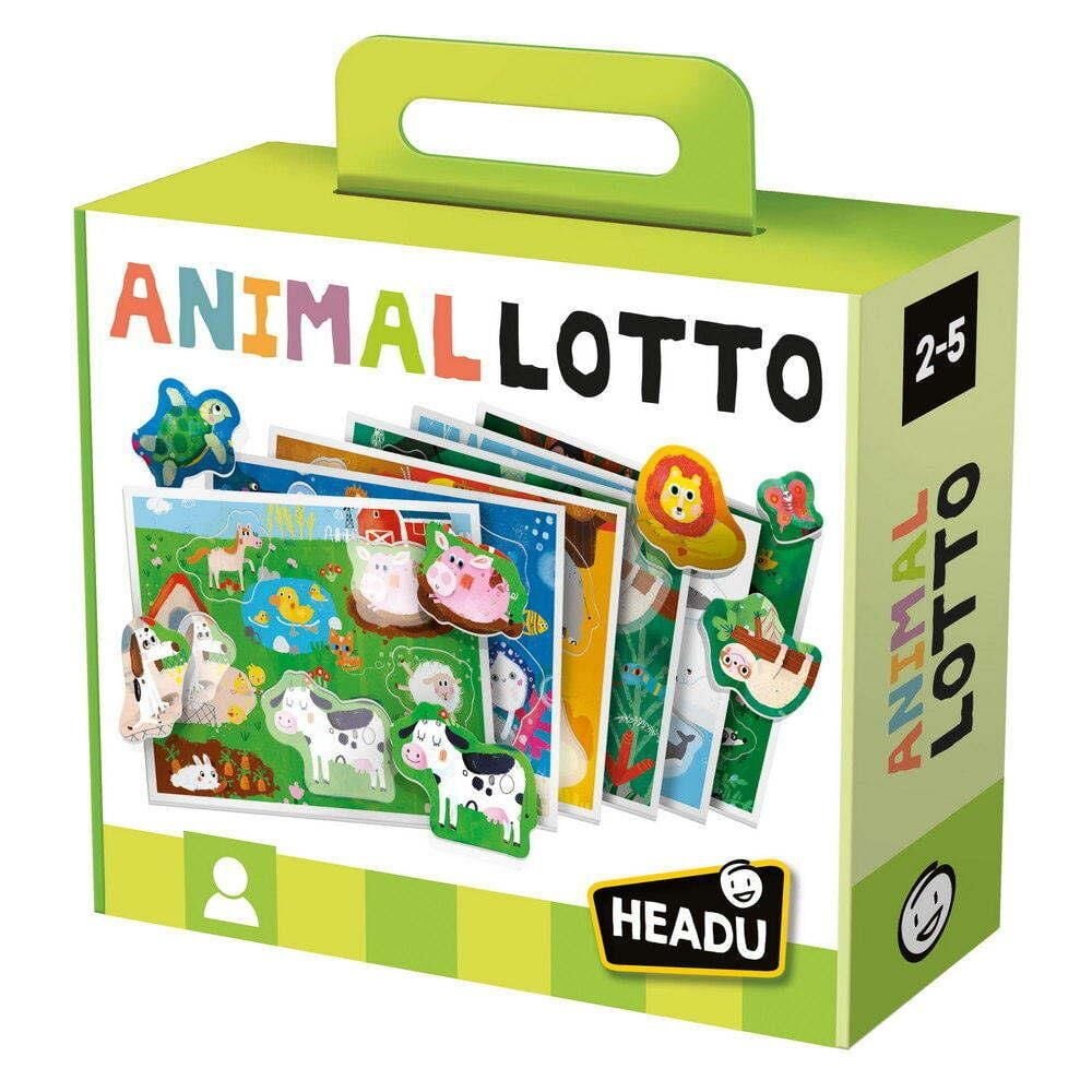 Headu Animal Lotto Montessori Tombala Oyunu (2-5 Yaş Yapbozu)