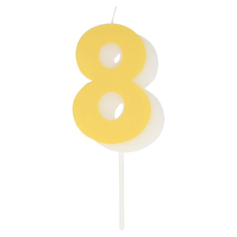 Meri Meri - Number Candle 8 - 8 Rakam Mum